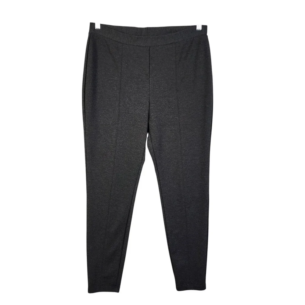 Chicos So Slimming Womens Charcoal Gray Ponte‎ Leggings Size XL Tummy Control